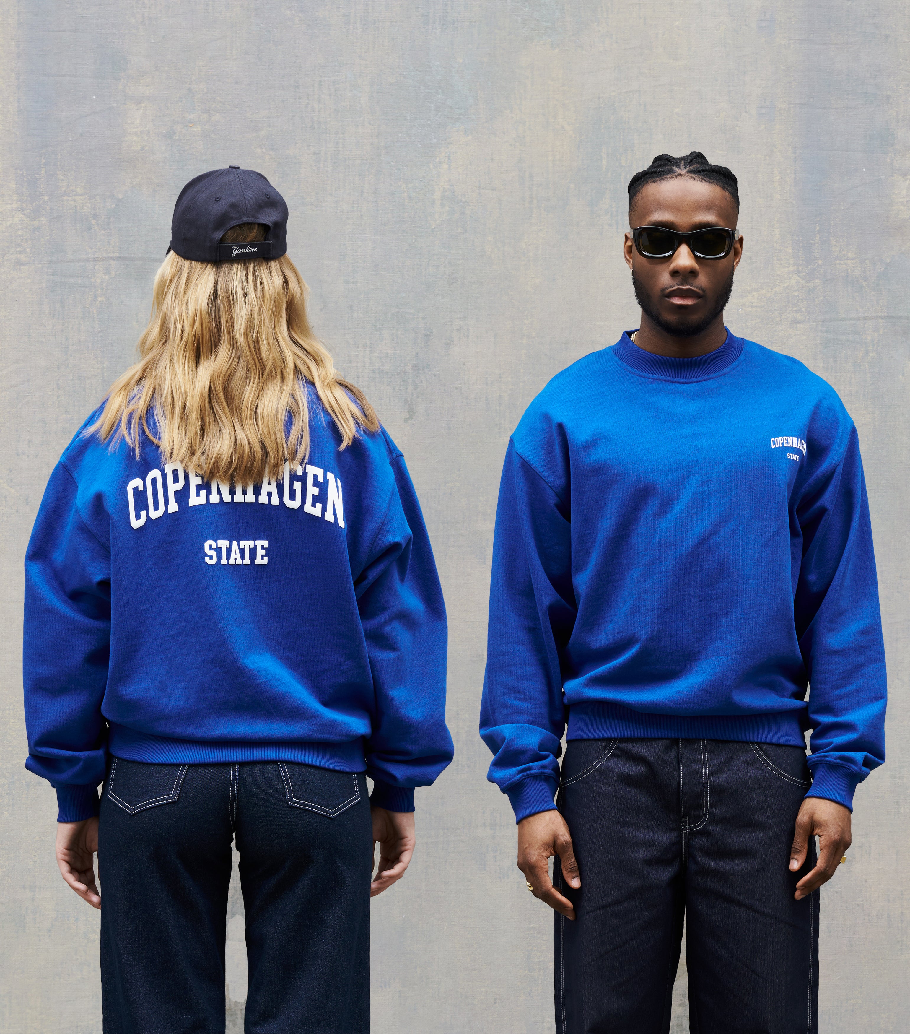 royal blue crewneck